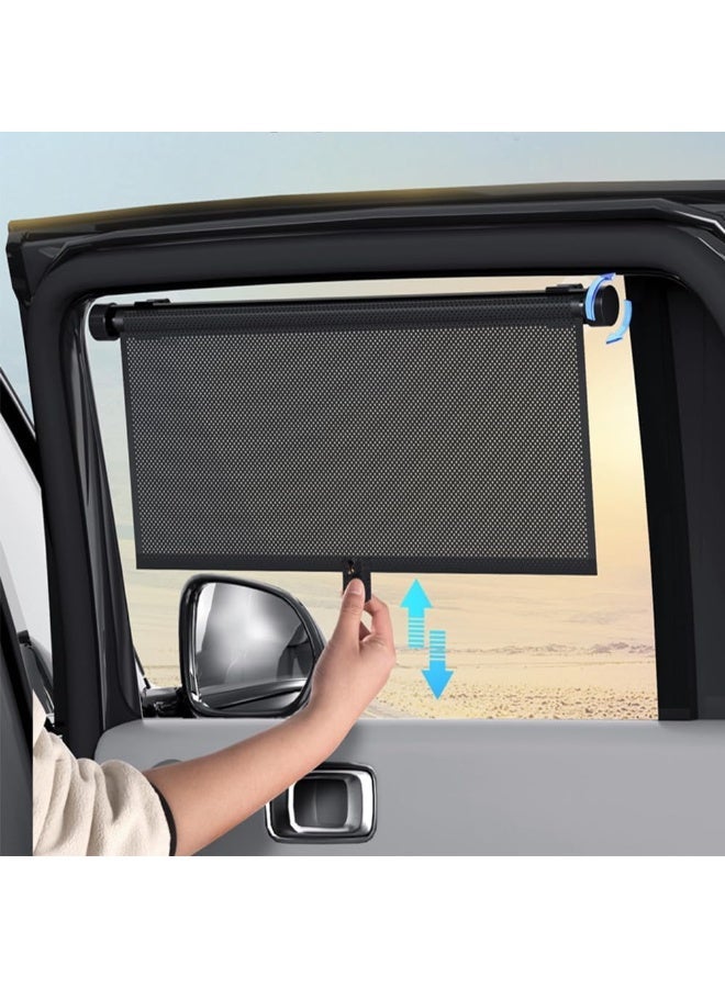 ظلال نافذة السيارة,2 حزمة ظل النافذة للطفل في السيارات,ظل نافذة السيارة القابلة للسحب للطفل,ظل الشمس النافذة الجانبية يمنع بفعالية أشعة الأشعة فوق البنفسجية وأشعة الشمس القاسية ((15.7 "x18.5") - Image 3